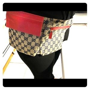 Gucci monogram waist bag